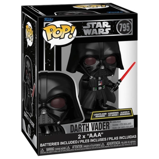 Funko Pop ! Star Wars 795 Darth Vader with light and sound