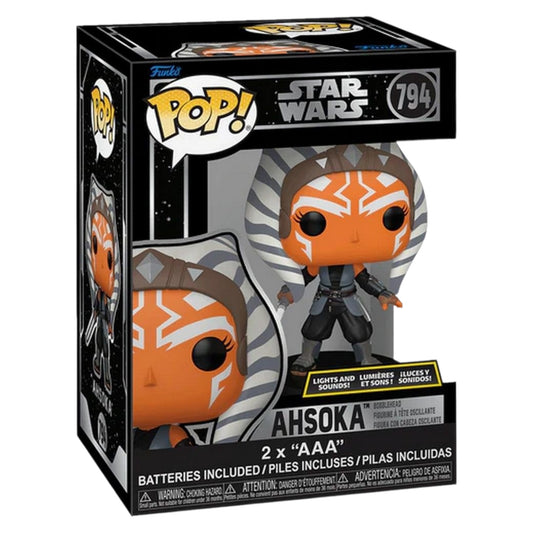 Funko Pop ! Star Wars 794 Ahsoka with light and sound