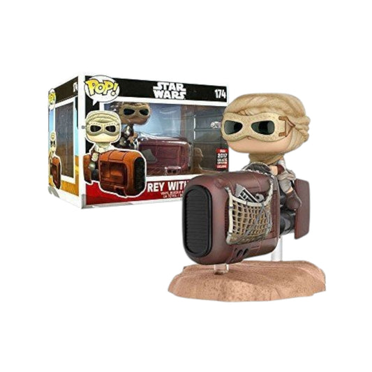 Funko Pop ! Star wars 174 Rey with speeder