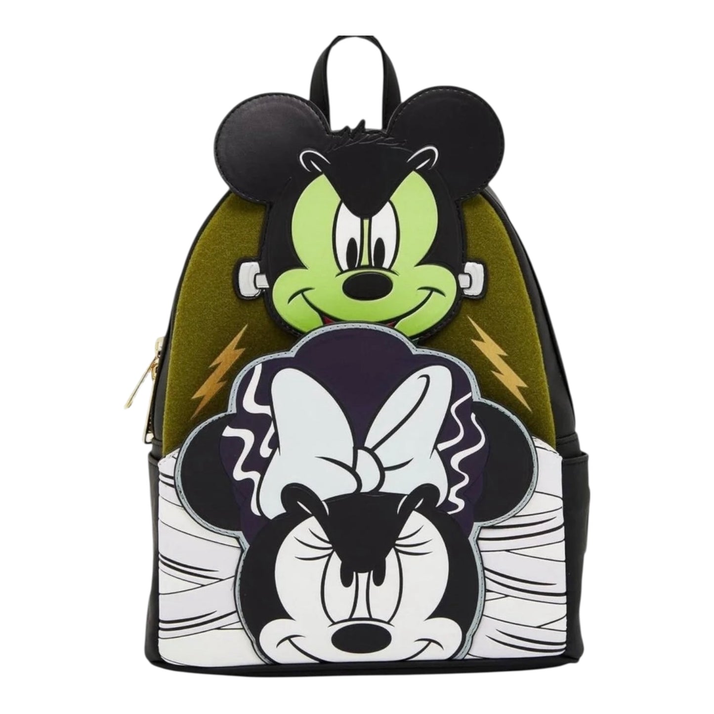 Loungefly Disney Mickey and Minnie Mouse Frankenstein Mini Backpack