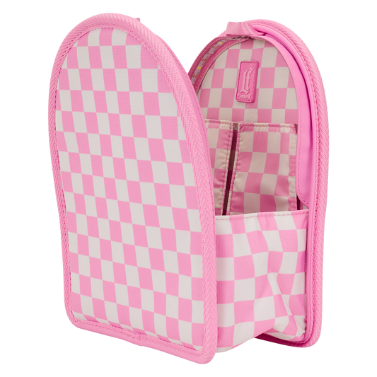 Loungefly Pink Checkerboard Light Up Mini Backpack Insert Organiser
