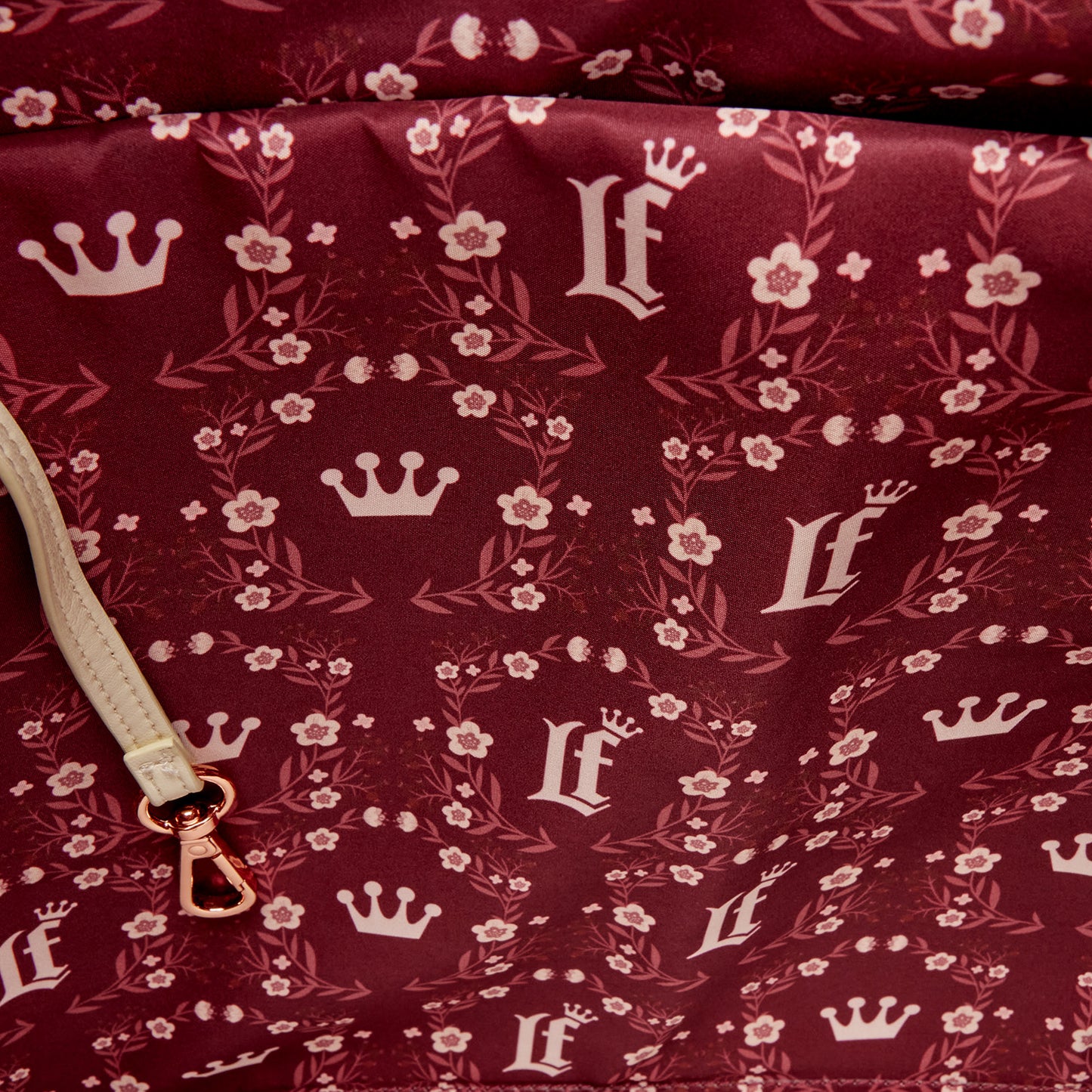 Loungefly Cream And Red Floral Tote