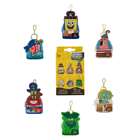 Loungefly Nickelodeon Spongebob Squarepants Mystery Mini Backpack Charm