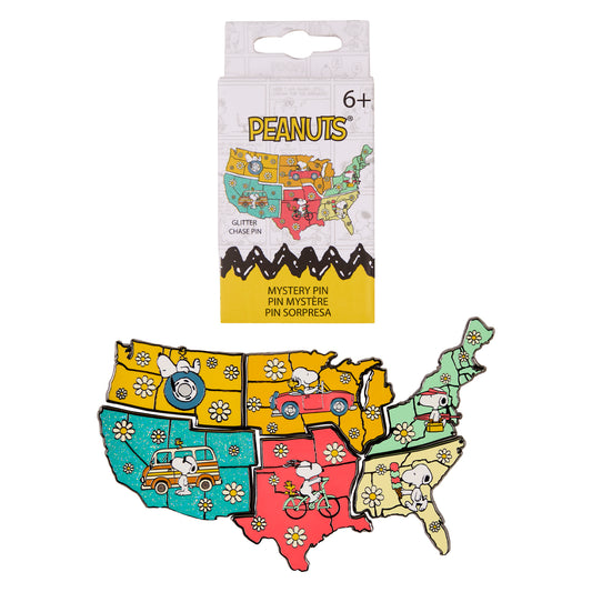 Loungefly Peanuts Snoopy Map Mystery Pins