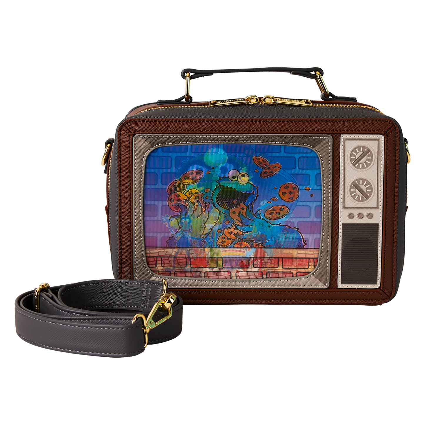 Loungefly Sesame Street Lenticular Retro TV Crossbody