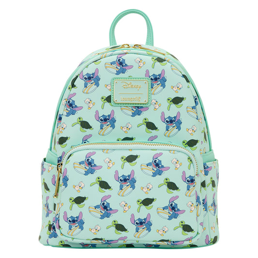 Loungefly Disney AOP Stitch And Duck Backpack