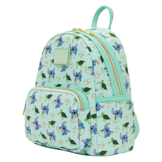 Loungefly Disney AOP Stitch And Duck Backpack