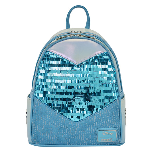 Loungefly Disney Frozen Elsa Glitter Sequin Cosplay Mini Backpack