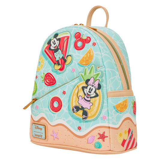 Loungefly Disney Mickey & Minnie Beach Fun Mini Backpack
