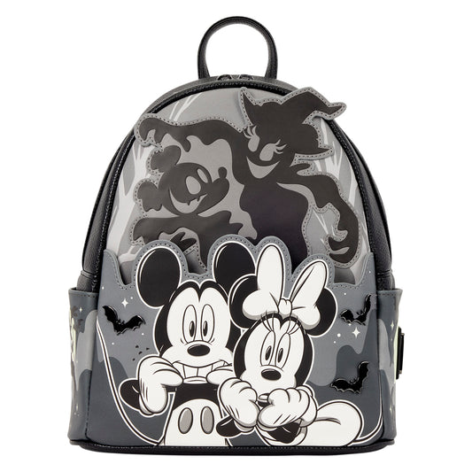 Loungefly Disney Mickey & Minnie Ghost Light Up Glow Mini Backpack