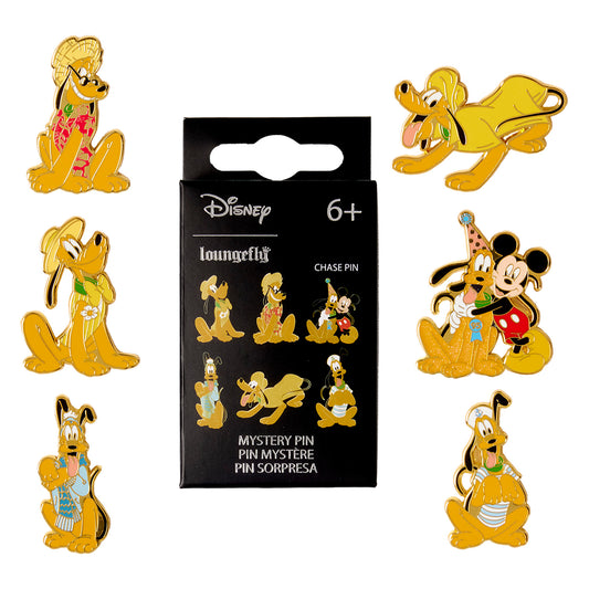 Loungefly Disney Pluto 95th Anniversary Mystery Box pins