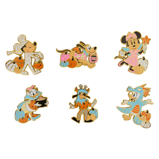 Loungefly Disney Mickey And Friends Halloween Costume Mystery Box Pins