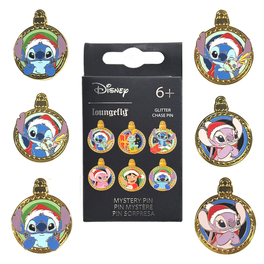 Loungefly Disney Lilo And Stitch Holiday Ornaments Mystery Box Pins