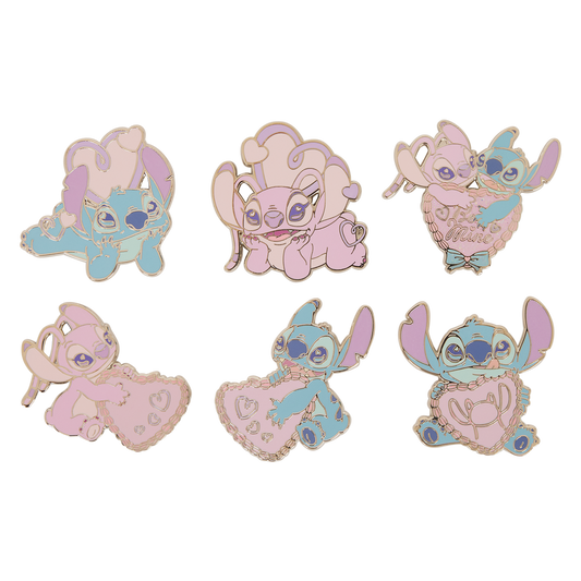 Loungefly Disney Lilo & Stitch Angel Hearts Mystery Box Pins