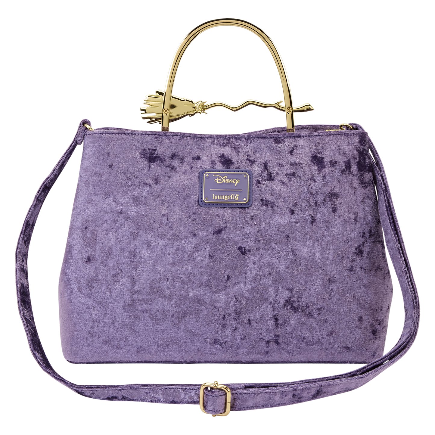 Loungefly Disney Hocus Pocus Velvet Broom Handle Handbag