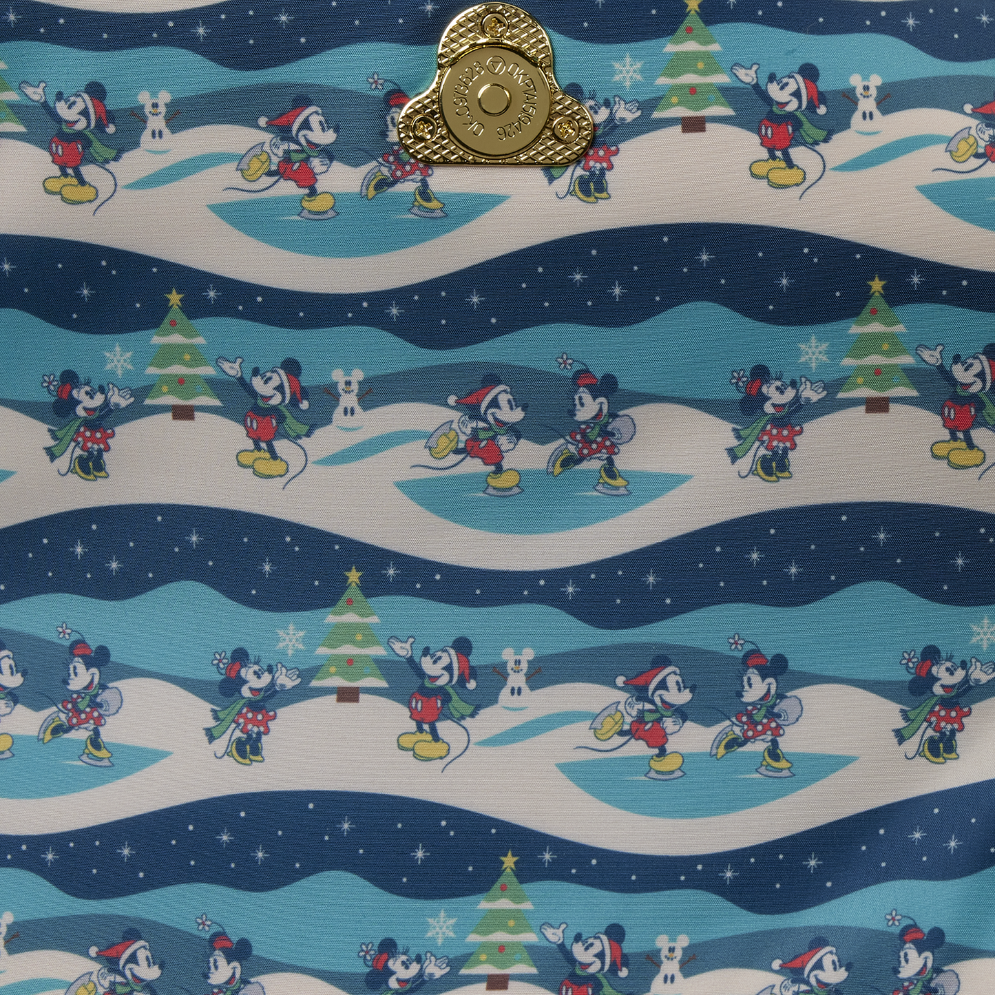 Loungefly Disney Mickey And Minnie Holiday Crossbody