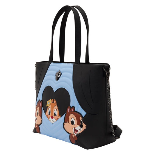 Loungefly Disney Chip 'n' Dale Two Chips & a Miss Tote Bag With Coin Bag