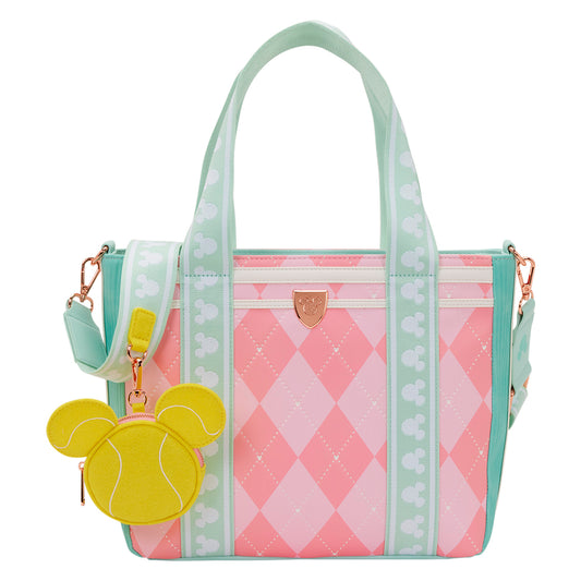 Loungefly Disney Mickey & Friends Tennis Tote Bag With Coin Bag