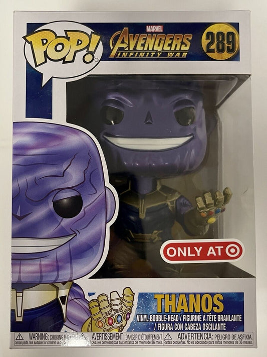 Funko Pop ! Marvel 289 Thanos (metallic) target exc