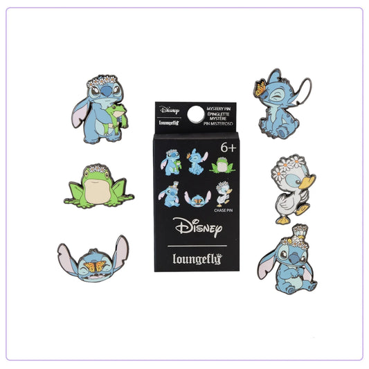 Loungefly Disney Lilo And Stitch Springtime Stitch 6 Piece Mystery Box Pin
