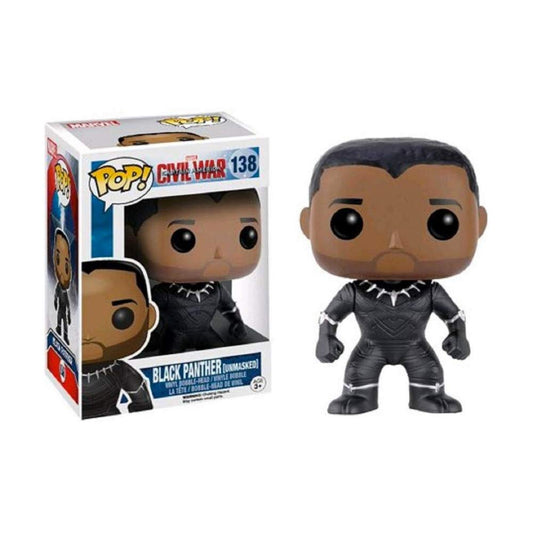 Funko Pop ! Marvel 138 Black Panther unmasked