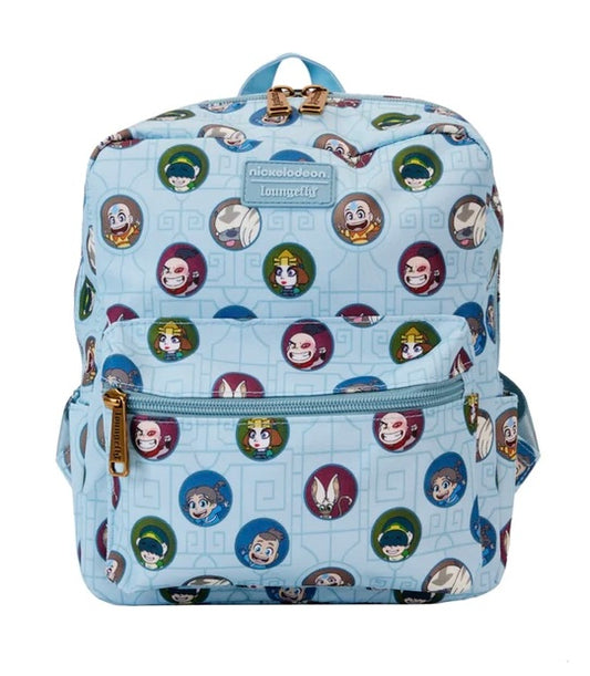 Loungefly Nickelodeon Avatar The Last Airbender AOP Square Nylon Mini Backpack