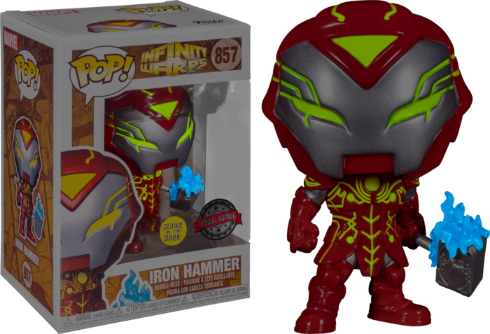 Funko Pop ! Marvel 857 Iron hammer GITD