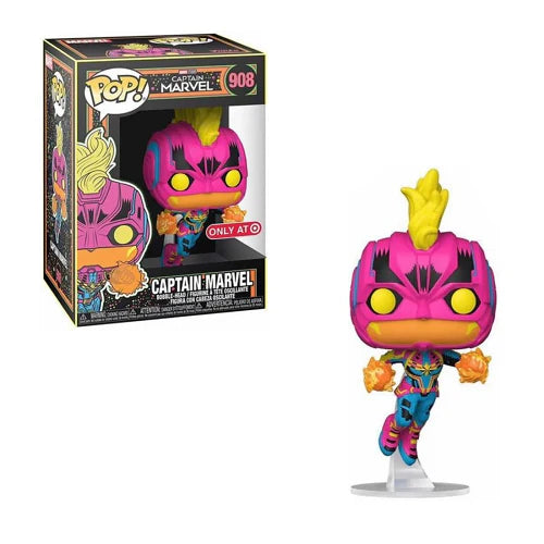 Funko Pop ! Marvel 908 Captain Marvel.Blacklight