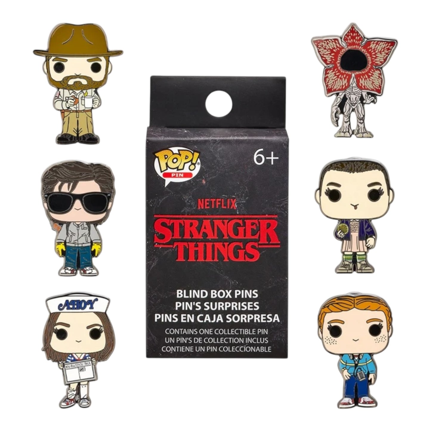 Loungefly Stranger Things Characters Mystery Pins