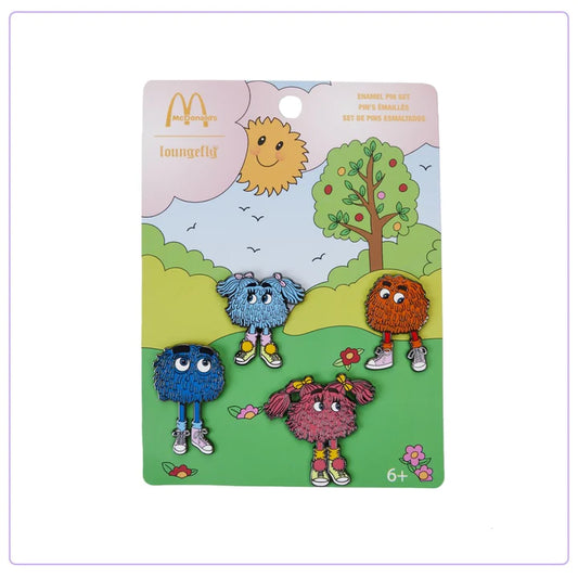 Loungefly Mcdonalds Fry Gang 4 Piece Pin Set