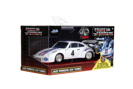 Jada Die-Cast 1:32 Scale Transformers Jazz Porsche 935 Turbo