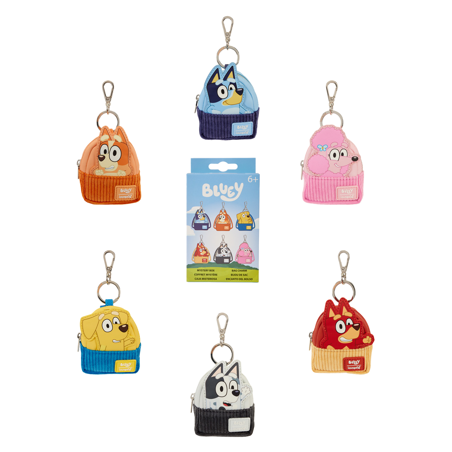 Loungefly BBC Bluey Mystery Mini Backpack Keychain Charm