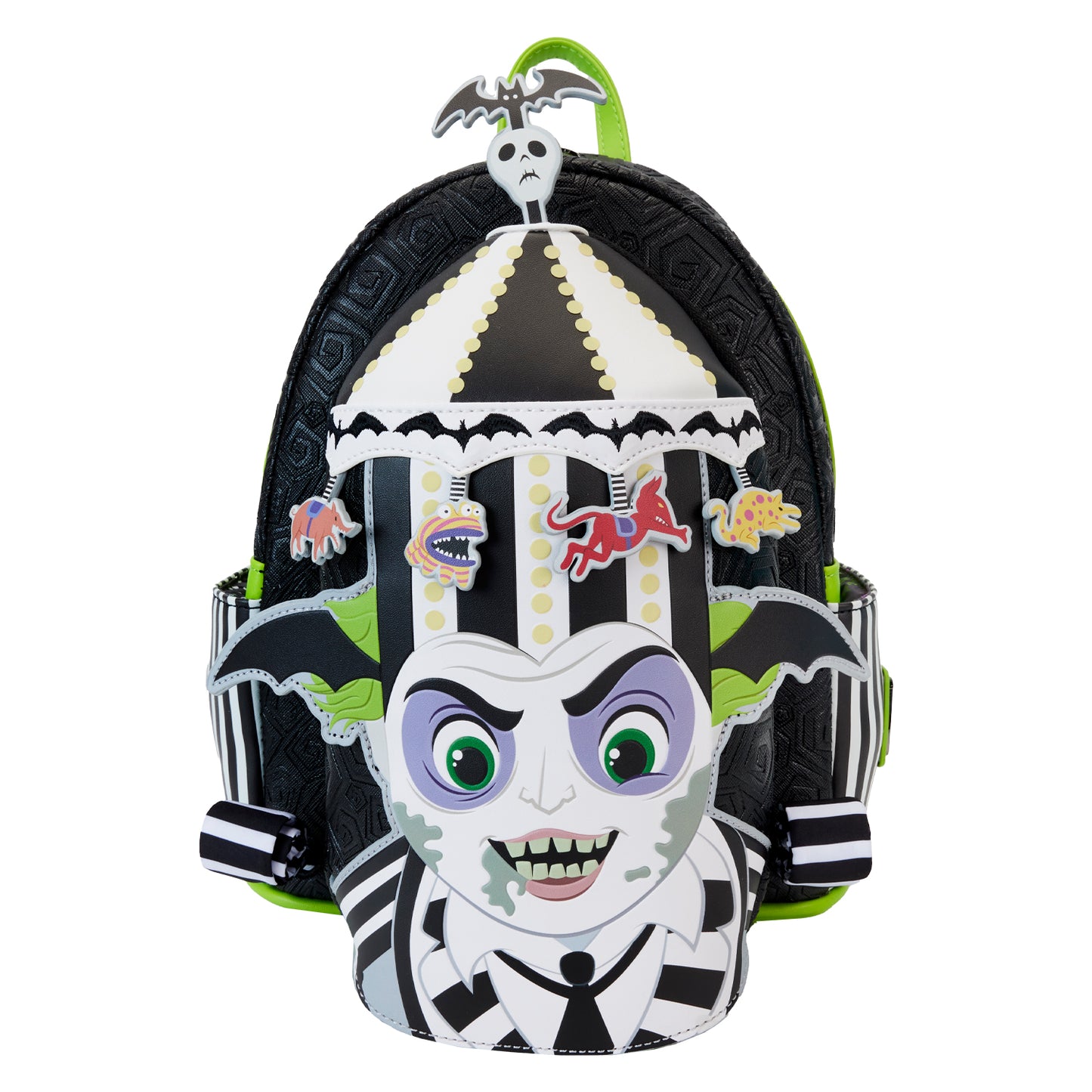 Loungefly Beetlejuice Carousel Glow In The Dark Cosplay Mini Backpack