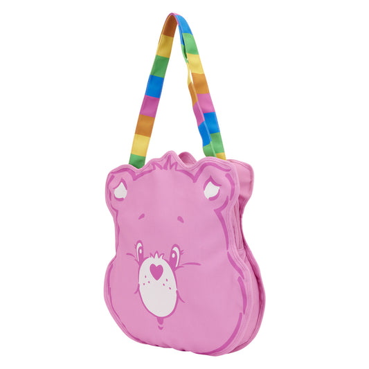Loungefly Care Bears Cheer Bear Large  Canvas Tote Bag
