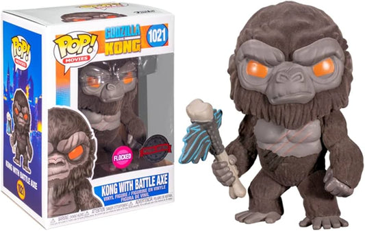 Funko Pop ! Movies 1021 Kong with battle axe FLOCKED