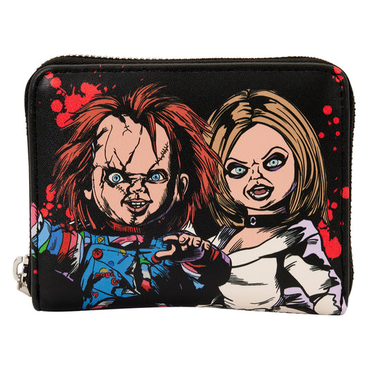 Loungefly Universal Bride Of Chucky Happy Couple Zip Around Wallet