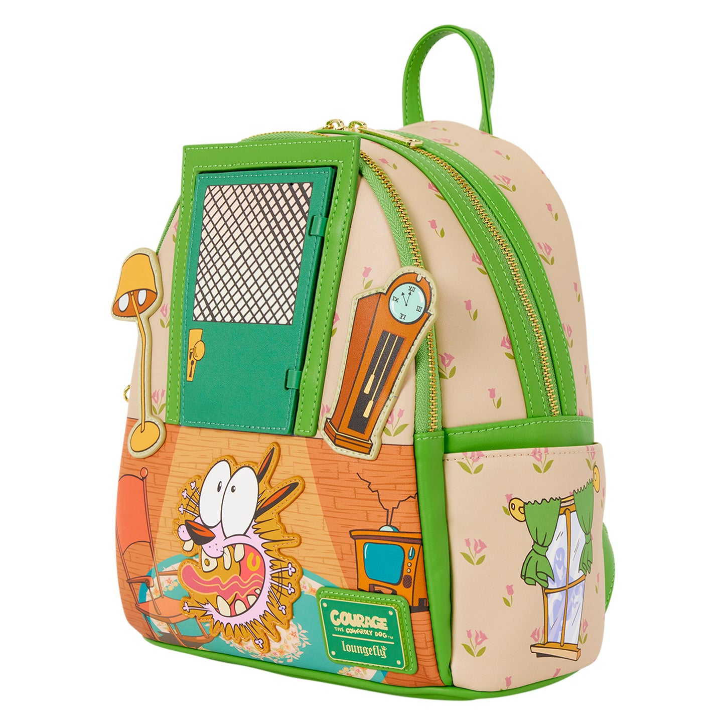 Loungefly Courage the Cowardly Dog Lenticular Mini Backpack
