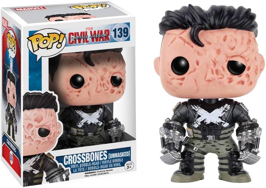 Funko Pop ! Marvel 139 Crossbones (unmasked)