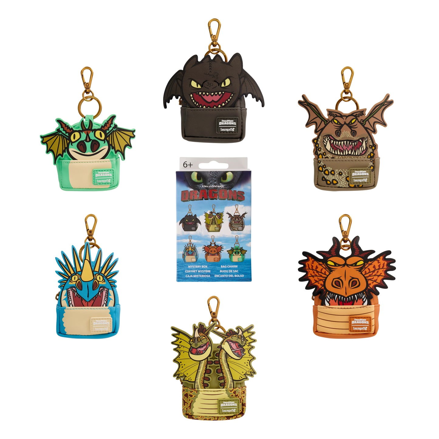 Loungefly Dreamworks How To Train Your Dragon Mystery Mini Backpack Charm