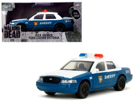Jada Die-Cast 1:32 Scale The Walking Dead Rick’s Police Ford Crown Victoria