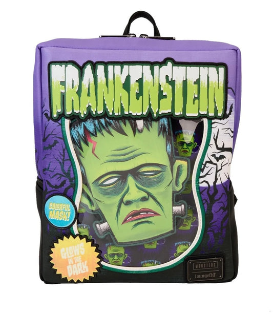 Loungefly Universal Monsters Frankenstein Neon Mask Mini Backpack