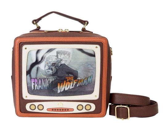 Loungefly Universal Monsters Vintage TV Triple Lenticular Crossbody