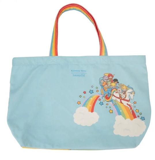 Loungefly Hallmark Rainbow Brite Gang Rainbow Handle Canvas Tote Bag