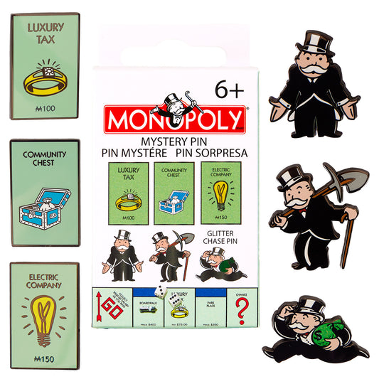 Loungefly Hasbro Monopoly 90th Anniversary Mystery Pins