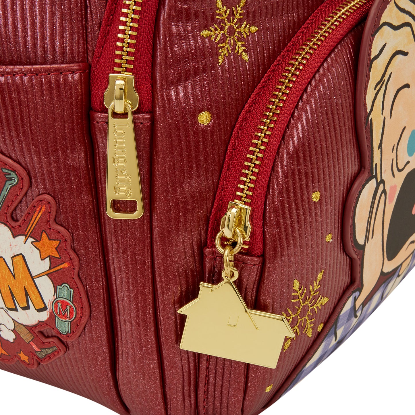 Loungefly Twentieth Century Studios Home Alone Triple Pocket Mid Size Backpack