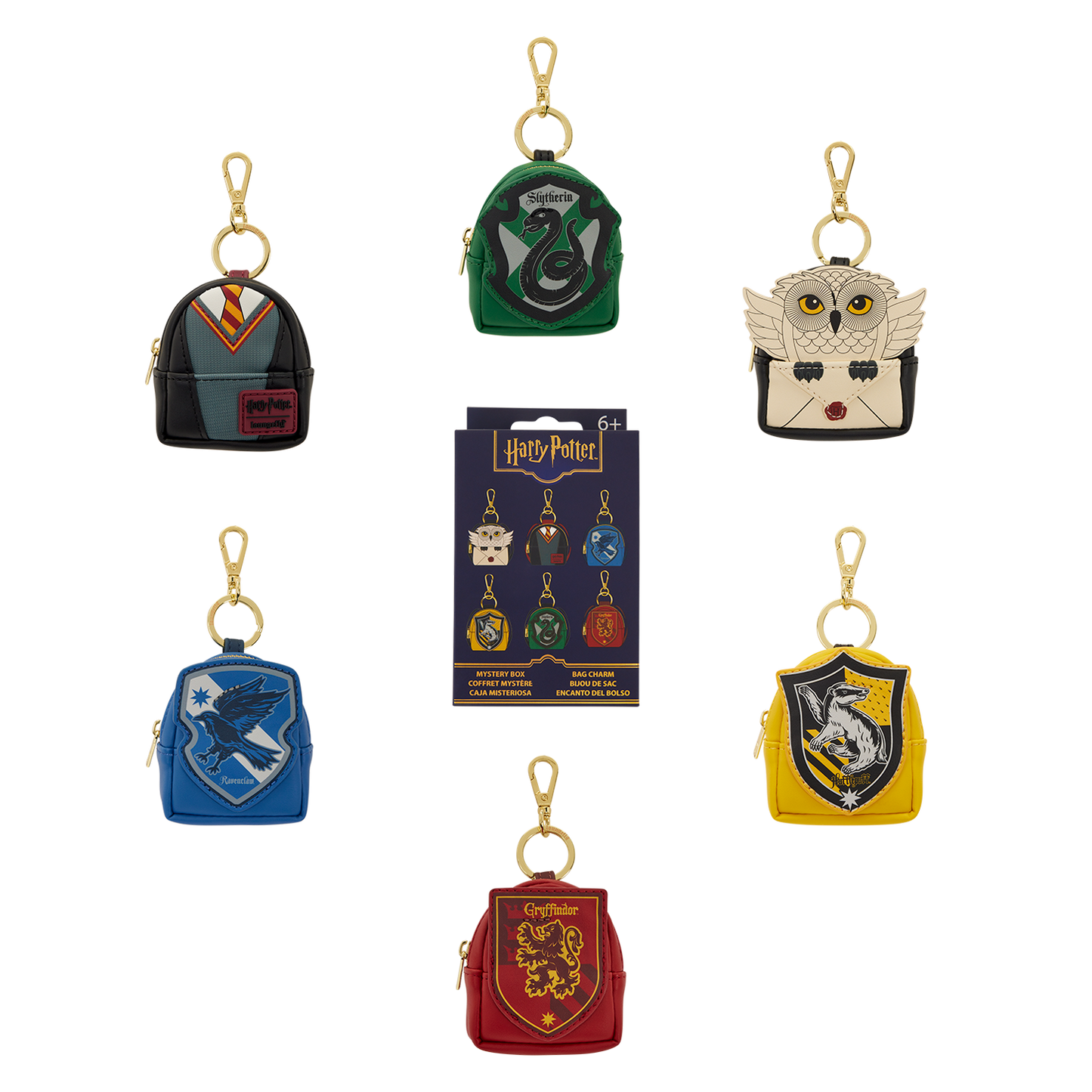 Loungefly Warner Brothers Harry Potter Cosplay Mystery Mini Backpack Bag Charm