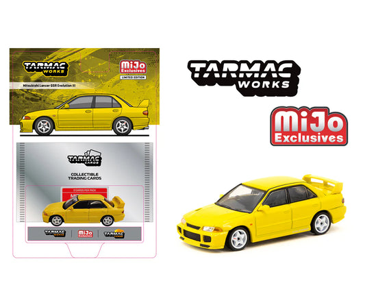 Tarmac Works - Mitsubishi Lancer GSR EVO 3 Trading Cards Included