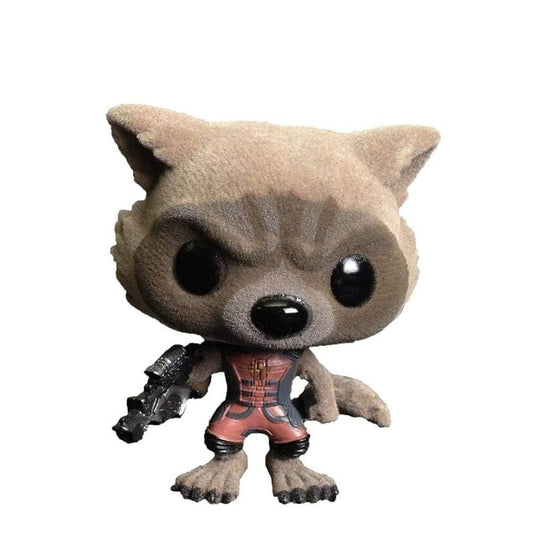 Funko Pop ! Marvel 48 Rocket Raccoon FLOCKED