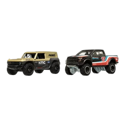 Hot Wheels Premium - 2 Pack : Ford Bronco R & Ford F-150 Raptor
