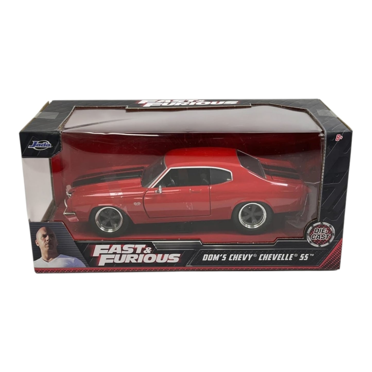 Jada - Die-Cast 1:24 Scale - Fast & Furious : Doms Chevelle ss Red
